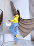 ELYNDI sweater "SYMMETRY 37709" - YELLOW